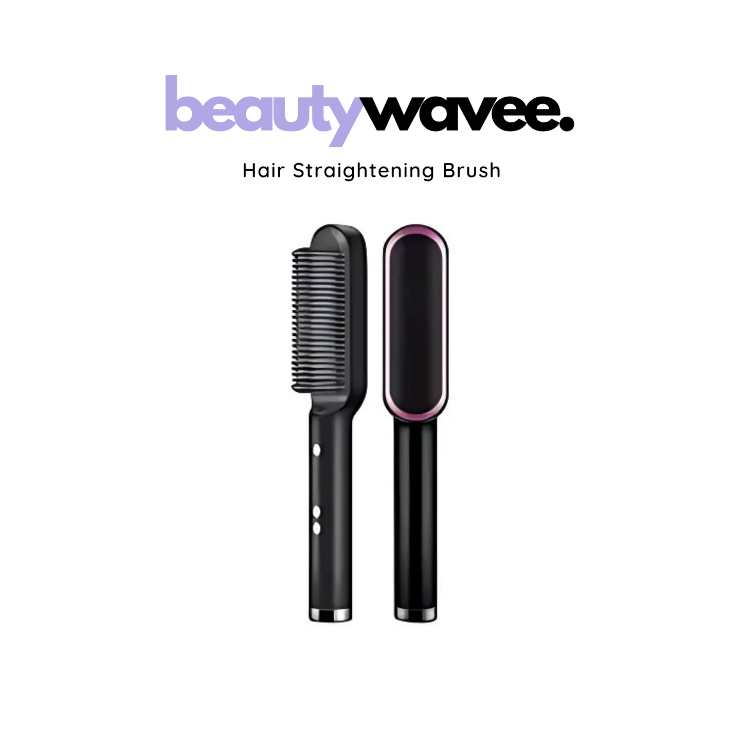 Electric Hair Straightening Brush, Hot Iron Comb with Adjustable Heat Settings, Hair Straightener Brush for Women, Hot Brush Styler for All Hair Types